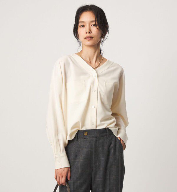 UNITED ARROWS green label relaxing「ツイル ポケット シャツ マシンウォッシャブル ストレッチ」|シャツ・ブラウス|