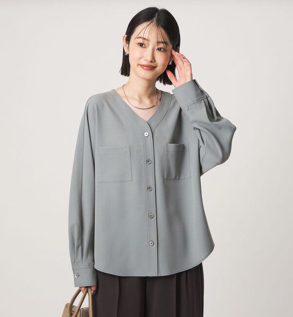 UNITED ARROWS green label relaxing「ツイル ポケット シャツ マシンウォッシャブル ストレッチ」|シャツ・ブラウス|
