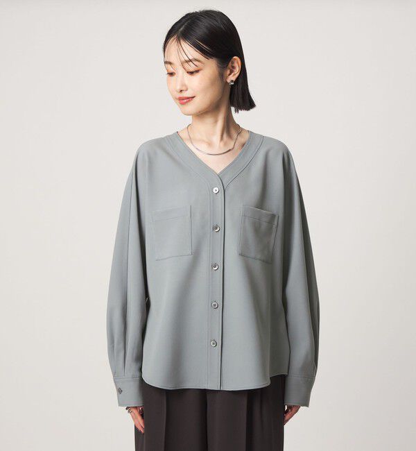 UNITED ARROWS green label relaxing「ツイル ポケット シャツ マシンウォッシャブル ストレッチ」|シャツ・ブラウス|