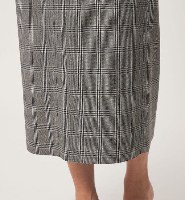 UNITED ARROWS green label relaxing「Daily Chic Iライン スリム スカート ストレッチ」|タイト|