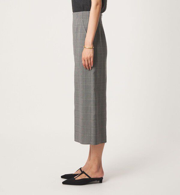 UNITED ARROWS green label relaxing「Daily Chic Iライン スリム スカート ストレッチ」|タイト|