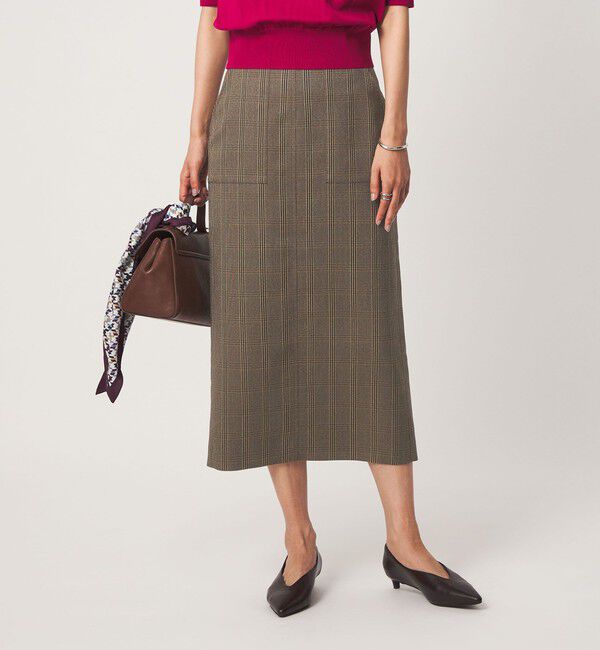 UNITED ARROWS green label relaxing「Daily Chic Iライン スリム スカート ストレッチ」|タイト|その他2