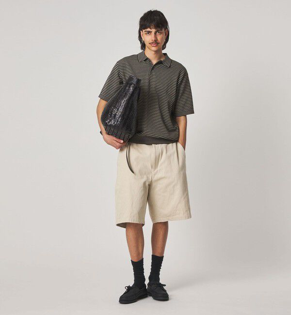 STEVEN ALAN「＜Steven Alan＞ ハイツイスト  ニット ショートスリーブ ポロシャツ」|ニット・セーター|