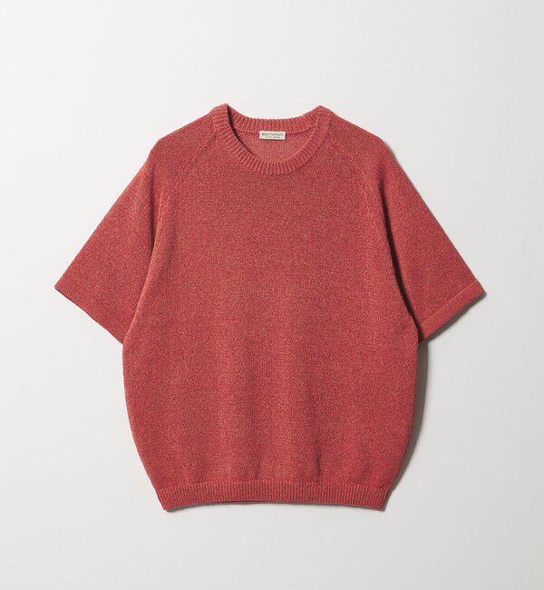 BEAUTY&YOUTH UNITED ARROWS「ペーパーヤーン サドルスリーブ クルーネック ニット ウォッシャブル」|ニット・セーター|