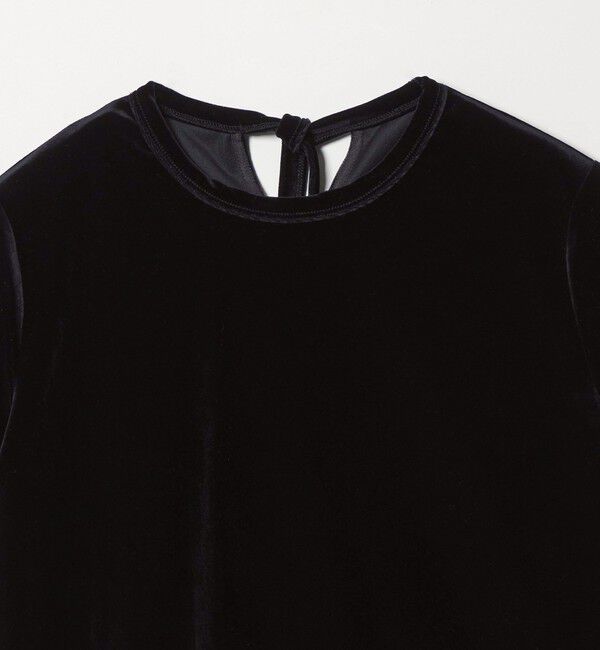 STEVEN ALAN「＜Steven Alan＞バック リボン ベロア Tシャツ」|Tシャツ・カットソー|