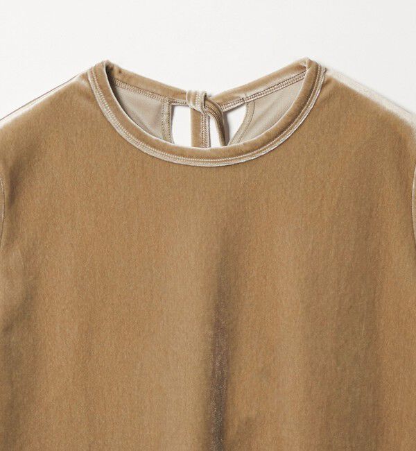 STEVEN ALAN「＜Steven Alan＞バック リボン ベロア Tシャツ」|Tシャツ・カットソー|