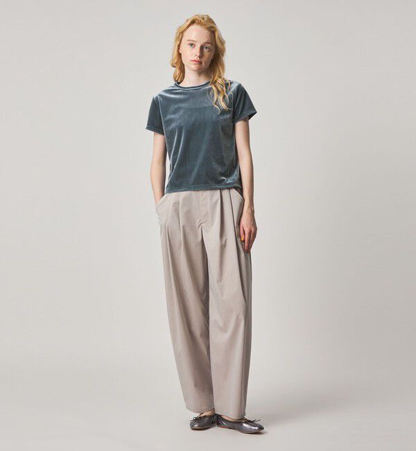 STEVEN ALAN「＜Steven Alan＞バック リボン ベロア Tシャツ」|Tシャツ・カットソー|