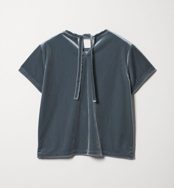 STEVEN ALAN「＜Steven Alan＞バック リボン ベロア Tシャツ」|Tシャツ・カットソー|