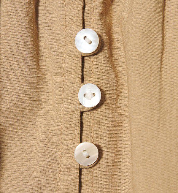 STEVEN ALAN「＜Steven Alan＞コットン ポプリン ギャザー ブラウス」|シャツ・ブラウス|
