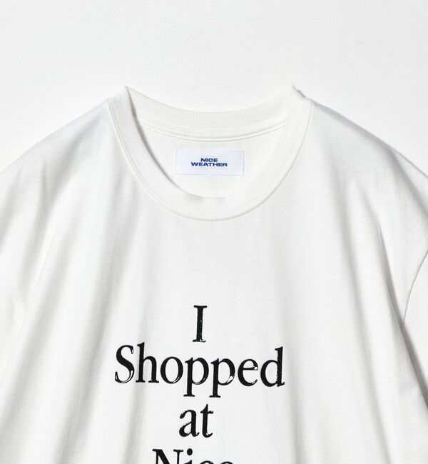 NICE WEATHER「＜NICE WEATHER＞タイポグラフィ Tシャツ」|Tシャツ・カットソー|