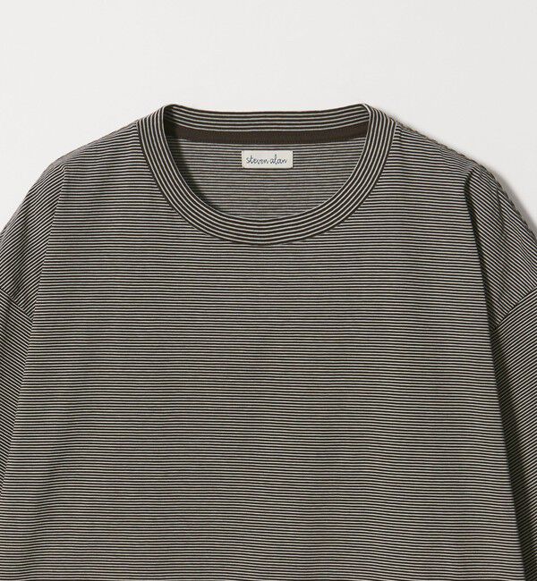 STEVEN ALAN「＜Steven Alan＞ サイロ ボーダー クルーネック Tシャツ」|Tシャツ・カットソー|