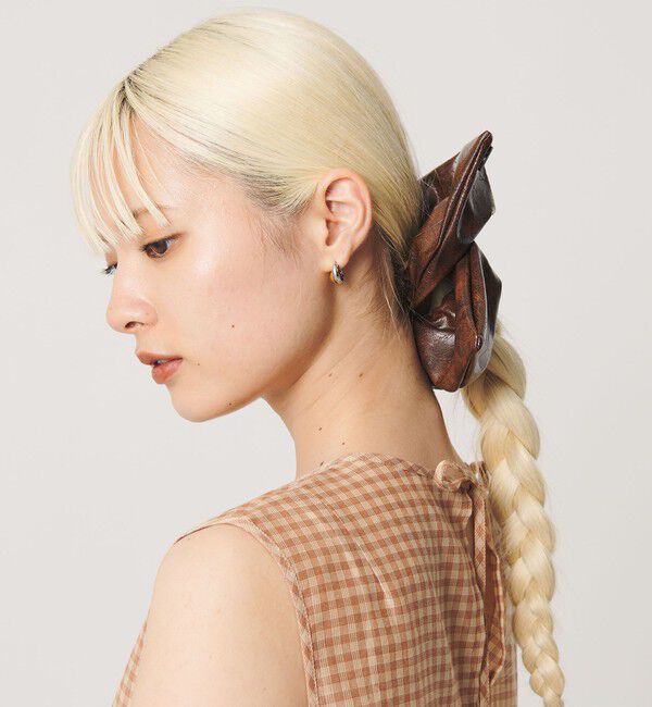 BEAUTY&YOUTH UNITED ARROWS「＜heyep＞レザーライク シュシュ」|ヘアゴム・シュシュ|