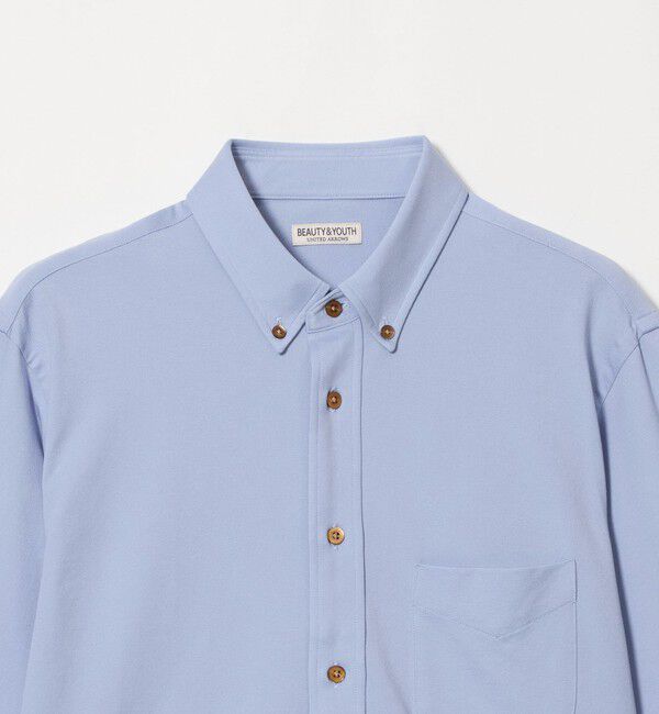 BEAUTY&YOUTH UNITED ARROWS「クイック ストレッチ シャンブレー ボタンダウン シャツ SLIM型 タテヨコストレッチ」|シャツ・ブラウス|