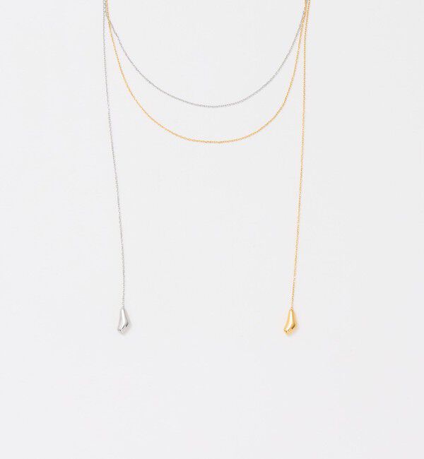 BEAUTY&YOUTH UNITED ARROWS「＜SOAC＞Drop バイカラー ロングネックレス」|ネックレス|