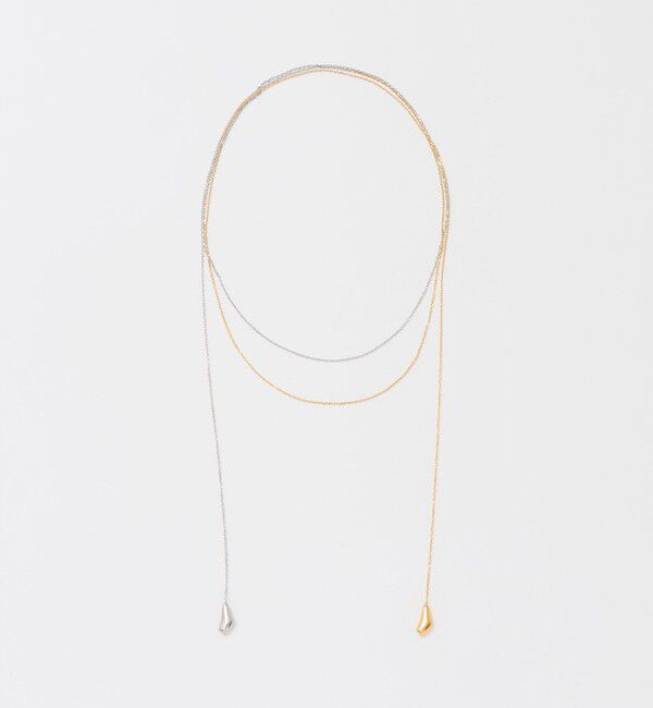 BEAUTY&YOUTH UNITED ARROWS「＜SOAC＞Drop バイカラー ロングネックレス」|ネックレス|