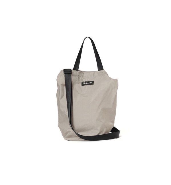 bPr BEAMS「リップストップ ショルダートートバッグ S」|ポーチ|SAND_BEIGE