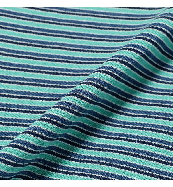 BEAMS PLUS「BEAMS PLUS｜Pocket Tee Indigo Stripe｜ポケットT｜大人カジュアル」|Tシャツ・カットソー|