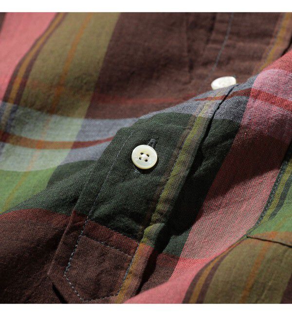 BEAMS PLUS「B.D. Pullover Classic-fit Madras」|シャツ・ブラウス|