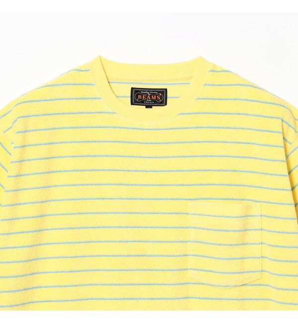 BEAMS PLUS「Pocket Tee Pile Stripe」|Tシャツ・カットソー|