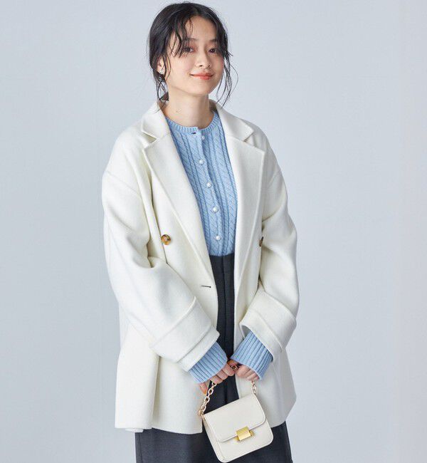 SHIPS for women「ハミルトン ウール リバー ミディ コート ◇」|ピーコート|