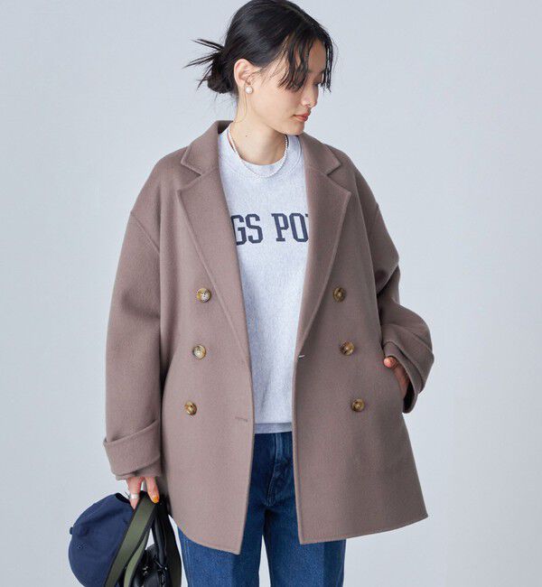 SHIPS for women「ハミルトン ウール リバー ミディ コート ◇」|ピーコート|