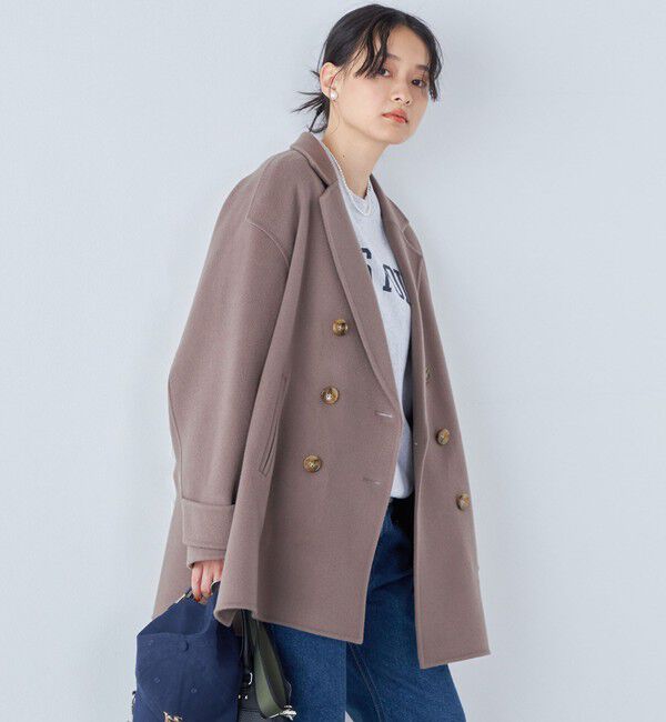 SHIPS for women「ハミルトン ウール リバー ミディ コート ◇」|ピーコート|