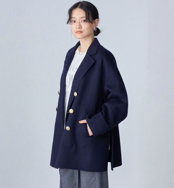 SHIPS for women「ハミルトン ウール リバー ミディ コート ◇」|ピーコート|