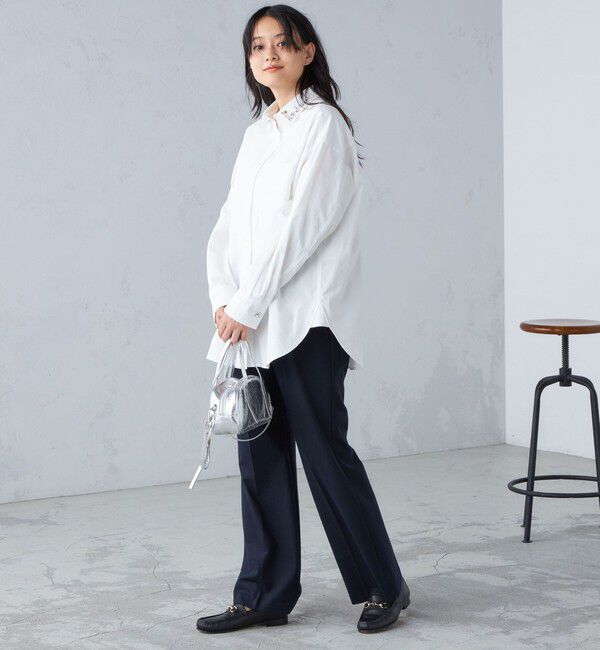 SHIPS for women「〈手洗い可能〉裏起毛 セミフレア パンツ ◇」|その他|