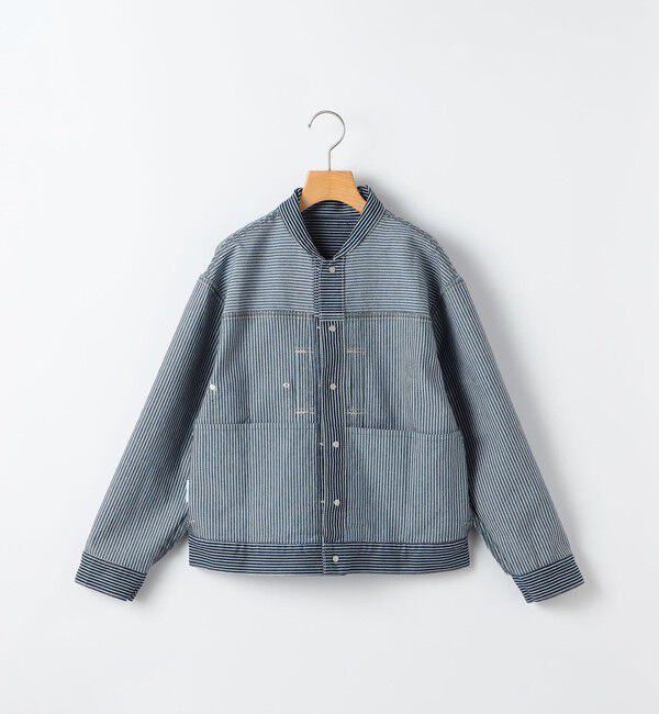 SHIPS KIDS「SHIPS KIDS:140～160cm / ヒッコリー デニム ジャケット」|デニムジャケット|