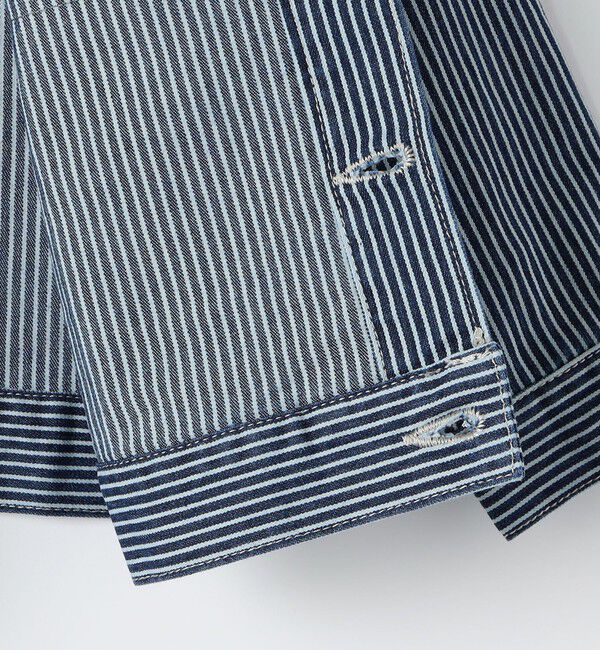 SHIPS KIDS「SHIPS KIDS:100～130cm / ヒッコリー デニム ジャケット」|デニムジャケット|