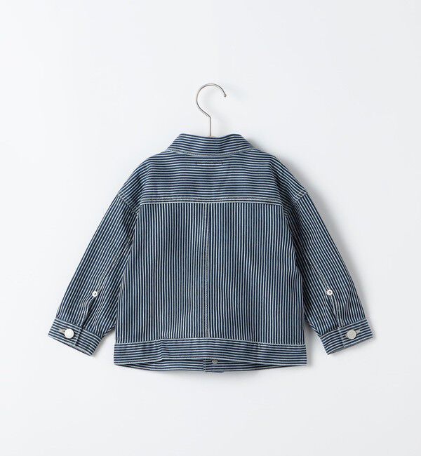 SHIPS KIDS「SHIPS KIDS:90cm / ヒッコリー デニム ジャケット」|デニムジャケット|