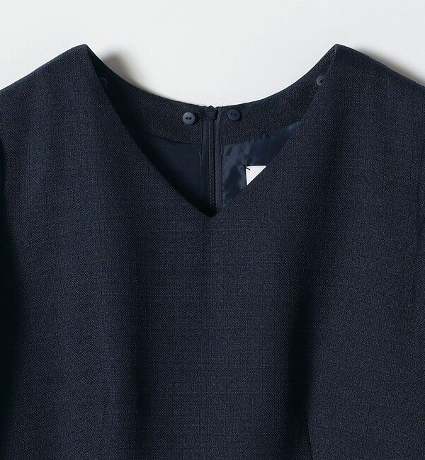 SHIPS any「《予約》SHIPS any:〈洗濯機可能〉レースカラー ロング スリーブ ワンピース［NAVY BLUE］」|ワンピース|