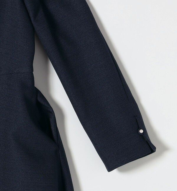 SHIPS any「《予約》SHIPS any:〈洗濯機可能〉レースカラー ロング スリーブ ワンピース［NAVY BLUE］」|ワンピース|