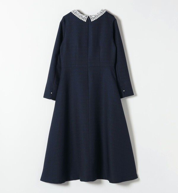 SHIPS any「《予約》SHIPS any:〈洗濯機可能〉レースカラー ロング スリーブ ワンピース［NAVY BLUE］」|ワンピース|