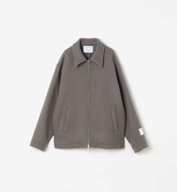 SHIPS any「PURE WOOL MELTON リラックス ジップアップ ブルゾン◆」|ブルゾン・スタジャン|