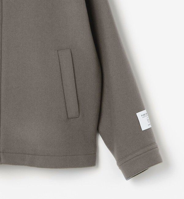 SHIPS any「PURE WOOL MELTON リラックス ジップアップ ブルゾン◆」|ブルゾン・スタジャン|
