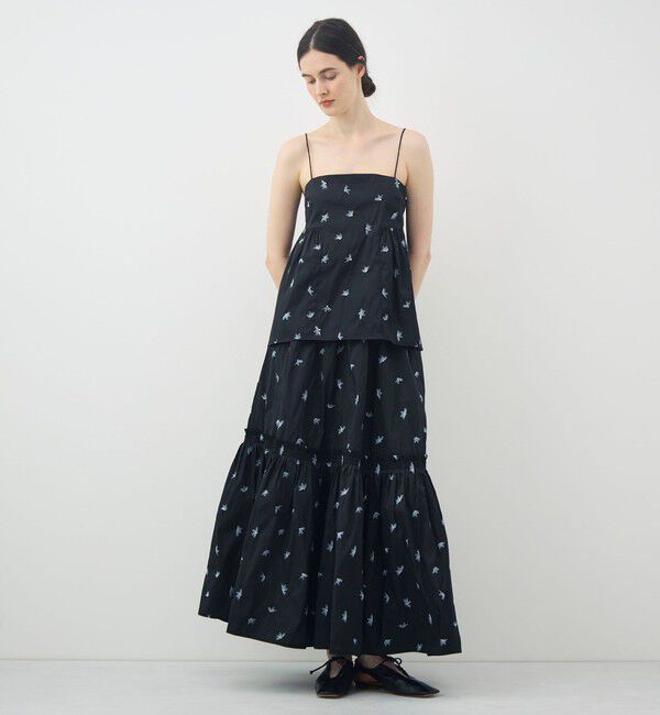 TOMORROWLAND BUYING WEAR「【別注】ne Quittez pas BLACK ロングスカート」|フレア|