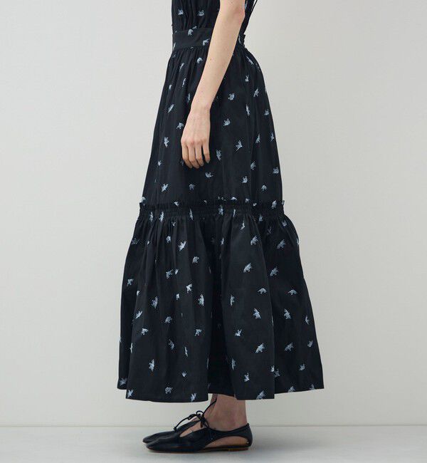 TOMORROWLAND BUYING WEAR「【別注】ne Quittez pas BLACK ロングスカート」|フレア|