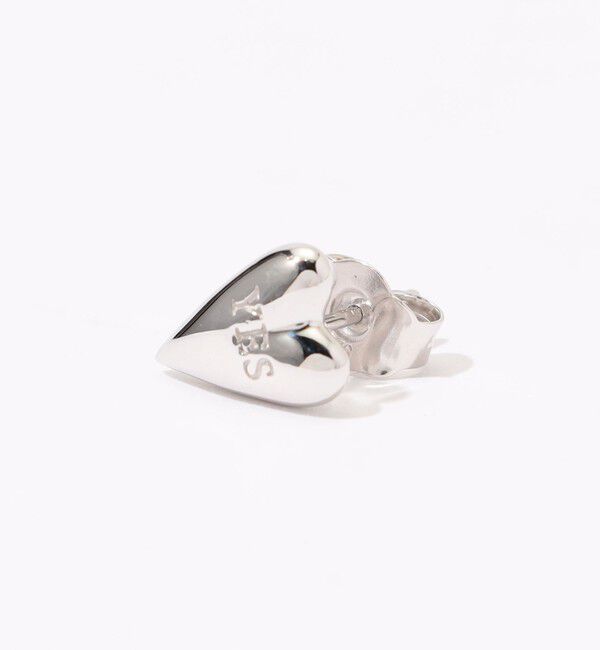 TOMORROWLAND GOODS「avgvst Yes-no Heart Studs シルバーピアス」|ピアス|