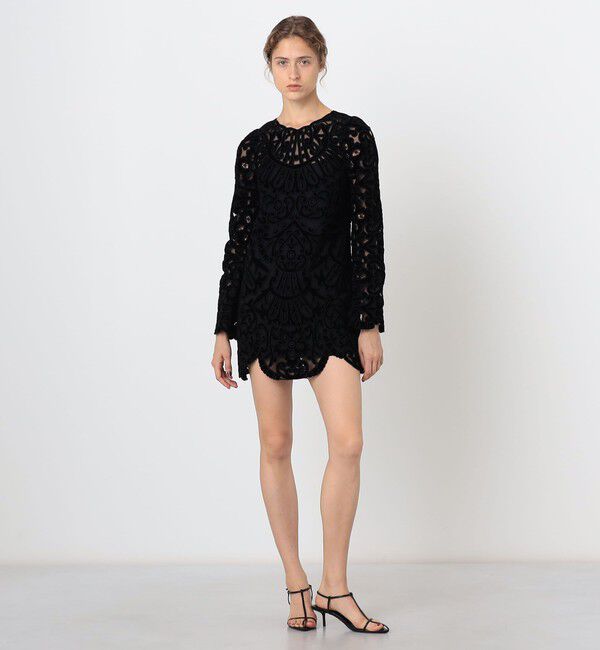 TOMORROWLAND BUYING WEAR「Sea New York DANA EMBROIDERY VELVET ベルベット ミニドレス」|ワンピース|