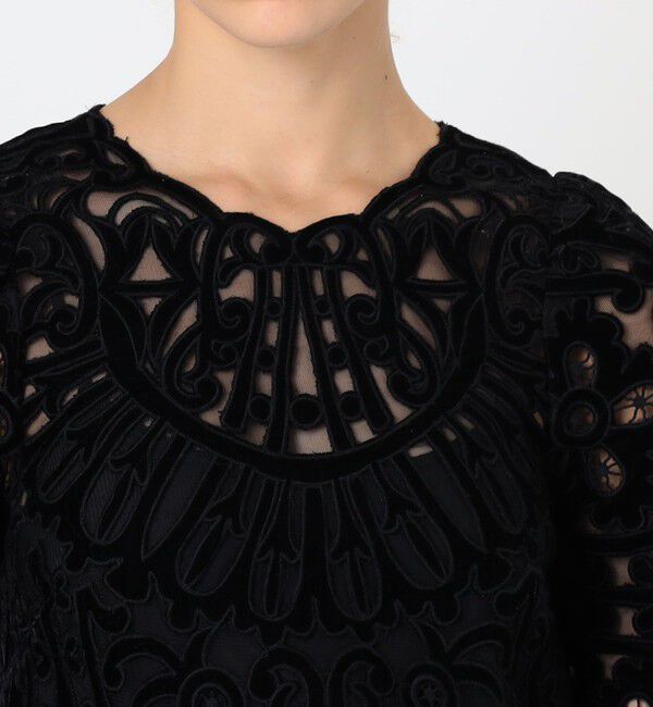TOMORROWLAND BUYING WEAR「Sea New York DANA EMBROIDERY VELVET ベルベット ミニドレス」|ワンピース|