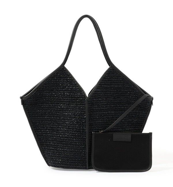 TOMORROWLAND GOODS「HEREU CALELLA RAFFIA ラフィアバッグ」|かごバッグ|19 ブラック