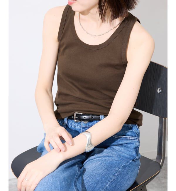SLOBE IENA「《追加3》basic タンクトップ」|タンクトップ|