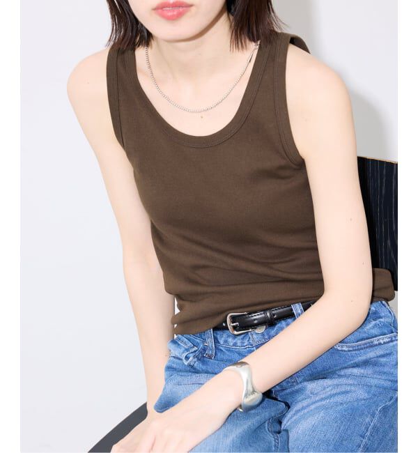 SLOBE IENA「《追加3》basic タンクトップ」|タンクトップ|