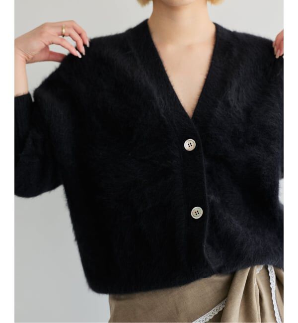 IENA LA BOUCLE「《予約》IENA LA BOUCLE フォックス カシミヤ Vカーディガン」|ニット・セーター|