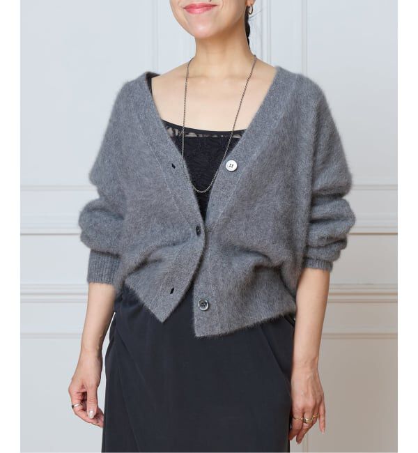 IENA LA BOUCLE「《予約》IENA LA BOUCLE フォックス カシミヤ Vカーディガン」|ニット・セーター|