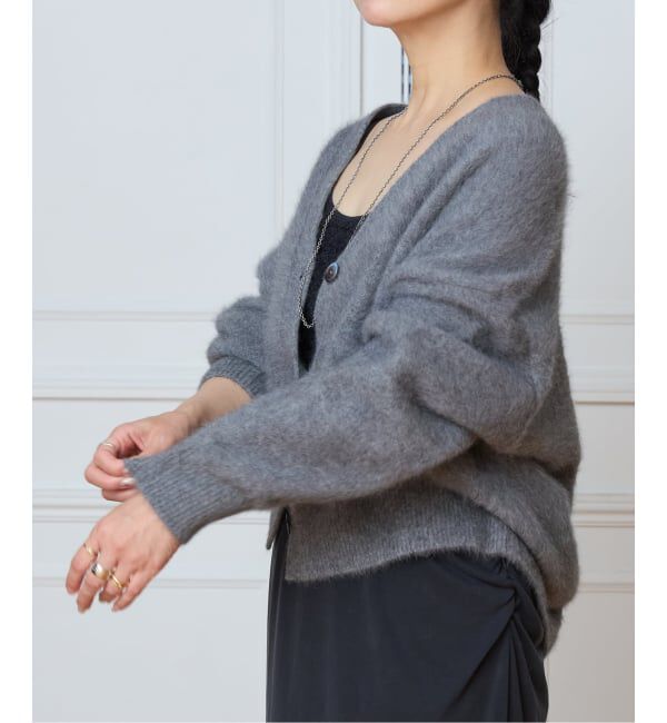 IENA LA BOUCLE「《予約》IENA LA BOUCLE フォックス カシミヤ Vカーディガン」|ニット・セーター|