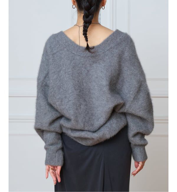 IENA LA BOUCLE「《予約》IENA LA BOUCLE フォックス カシミヤ Vカーディガン」|ニット・セーター|
