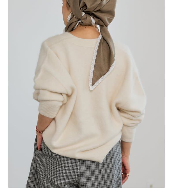 IENA LA BOUCLE「《予約》IENA LA BOUCLE フォックス カシミヤ Vカーディガン」|ニット・セーター|