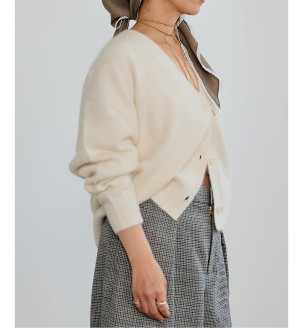 IENA LA BOUCLE「《予約》IENA LA BOUCLE フォックス カシミヤ Vカーディガン」|ニット・セーター|